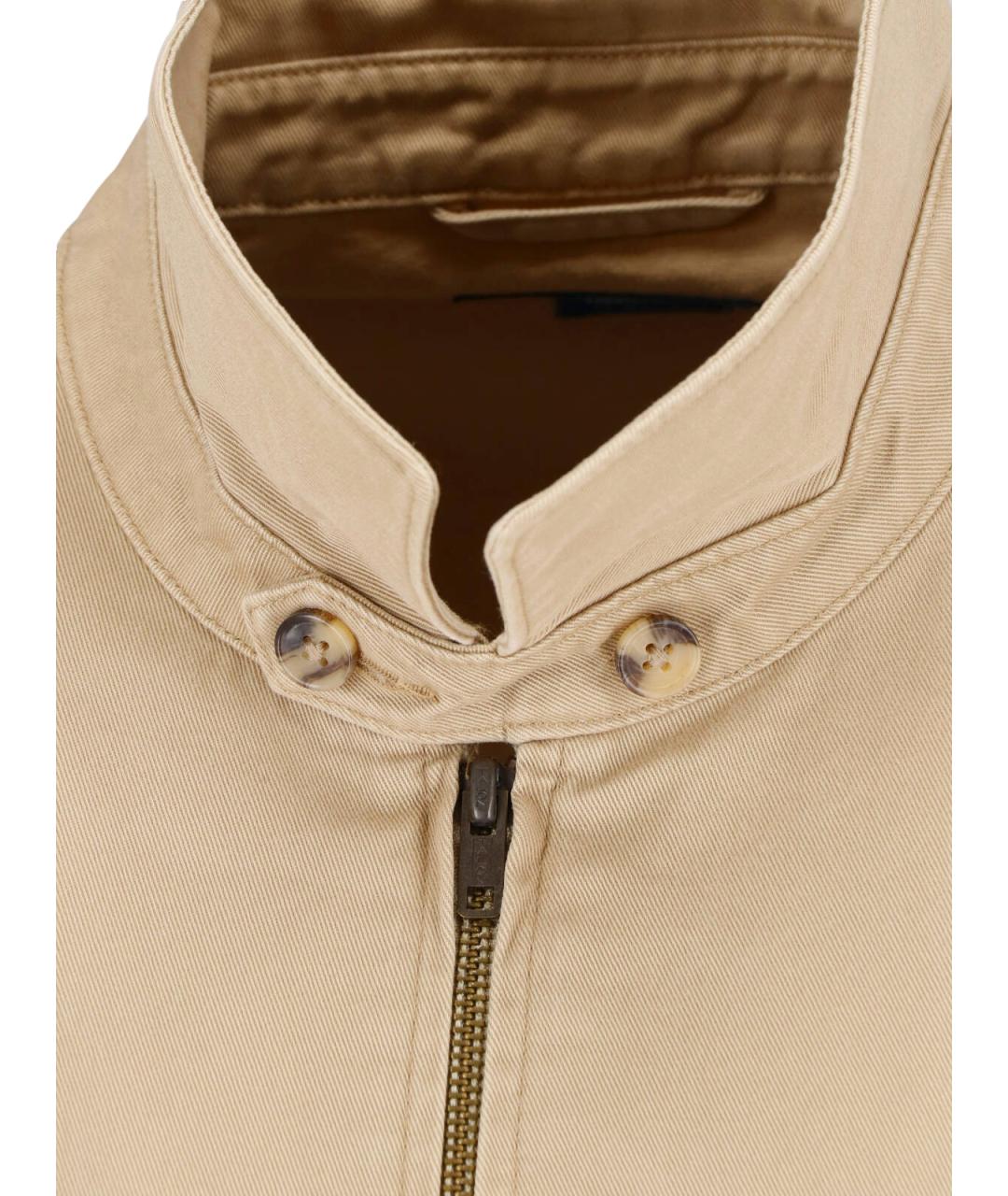 POLO RALPH LAUREN Бежевая хлопковая куртка, фото 4