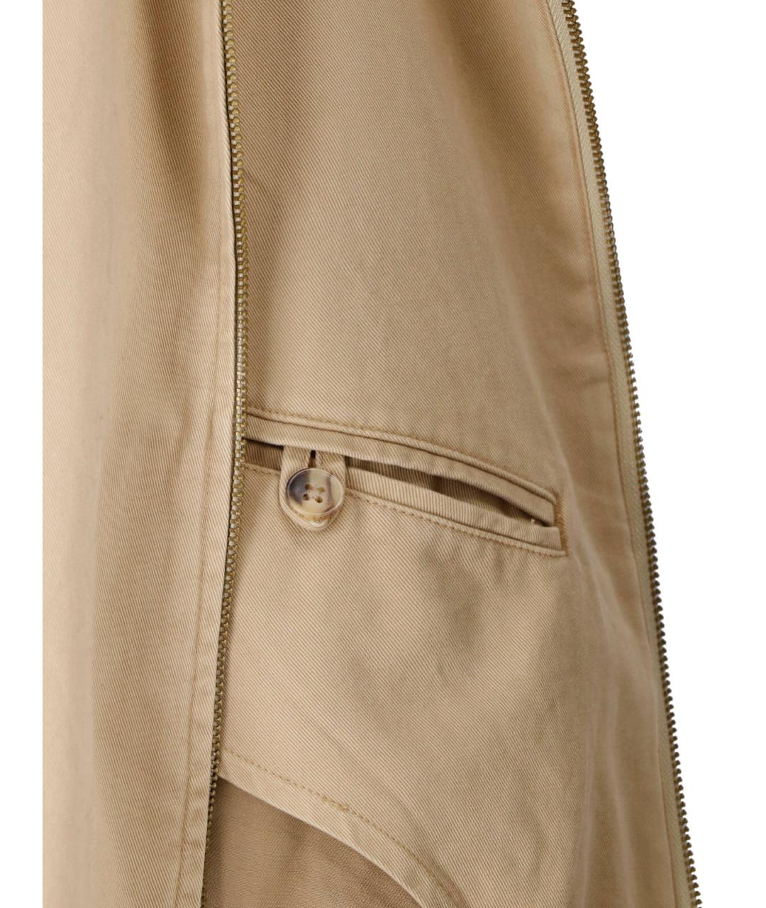 POLO RALPH LAUREN Бежевая хлопковая куртка, фото 5