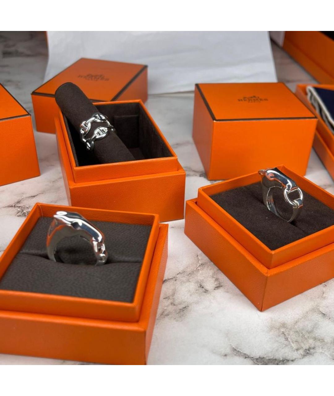 HERMES Серебряное серебряное кольцо, фото 6