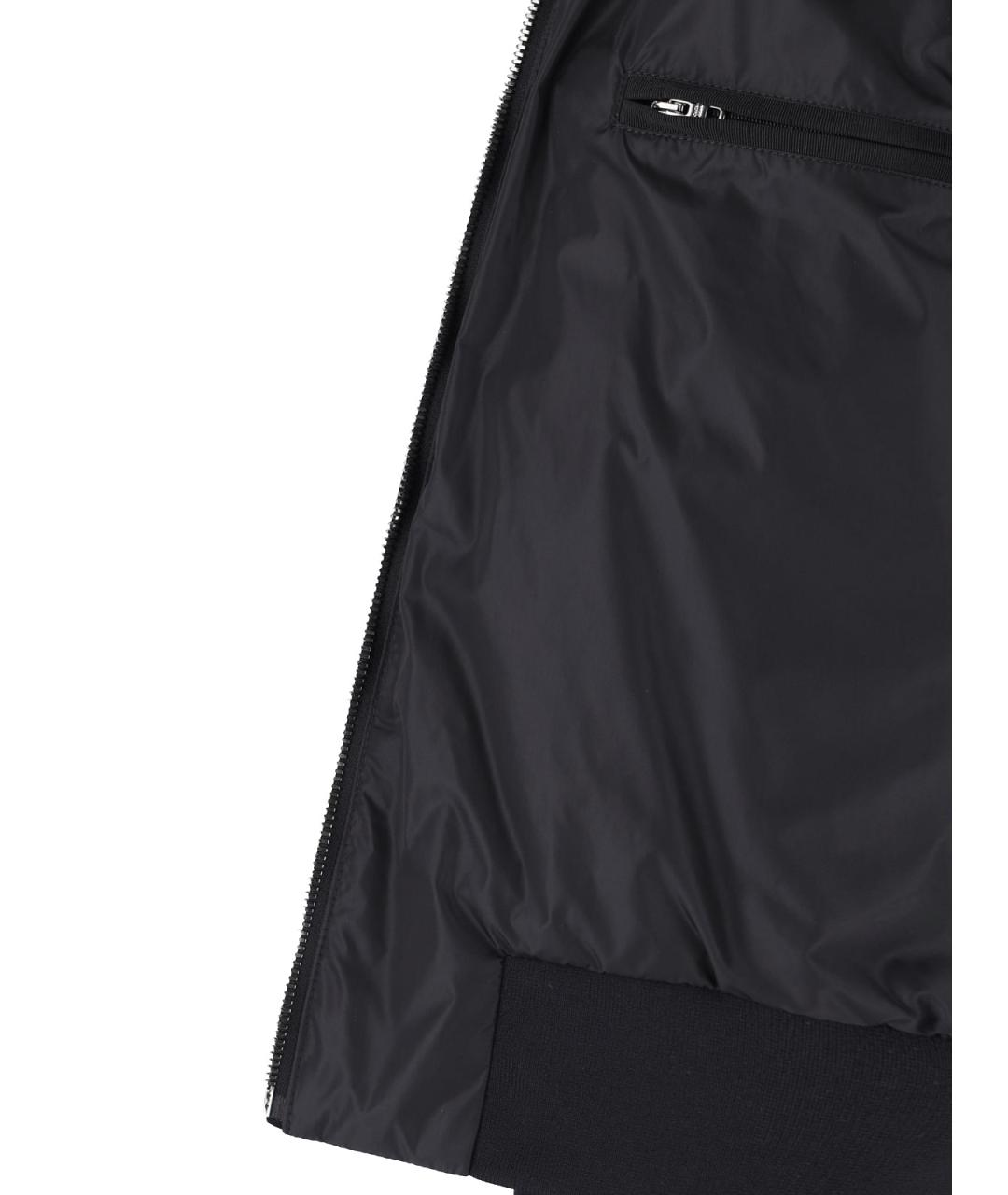 DOLCE&GABBANA Черная полиамидовая куртка, фото 3