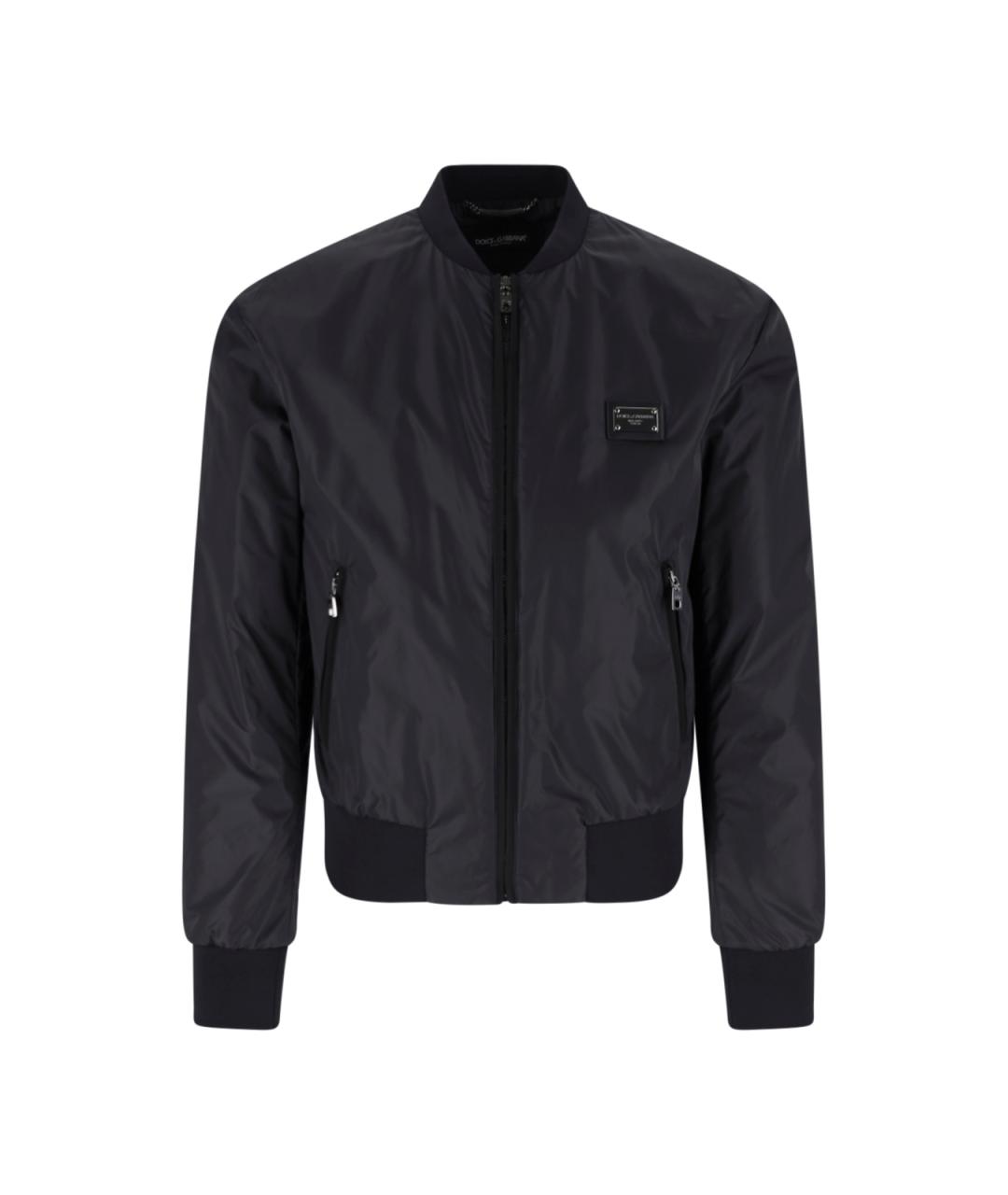 DOLCE&GABBANA Черная полиамидовая куртка, фото 1