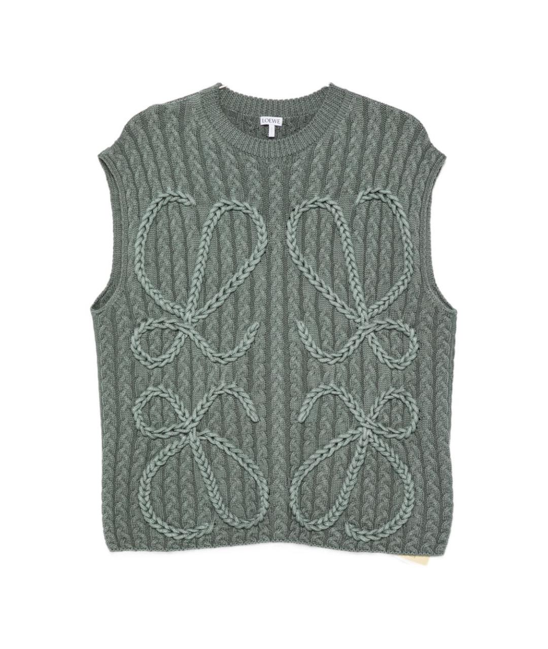 LOEWE Зеленая жилетка, фото 1
