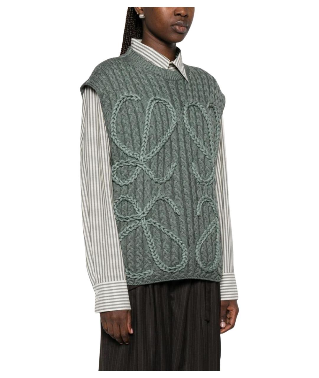 LOEWE Зеленая жилетка, фото 3