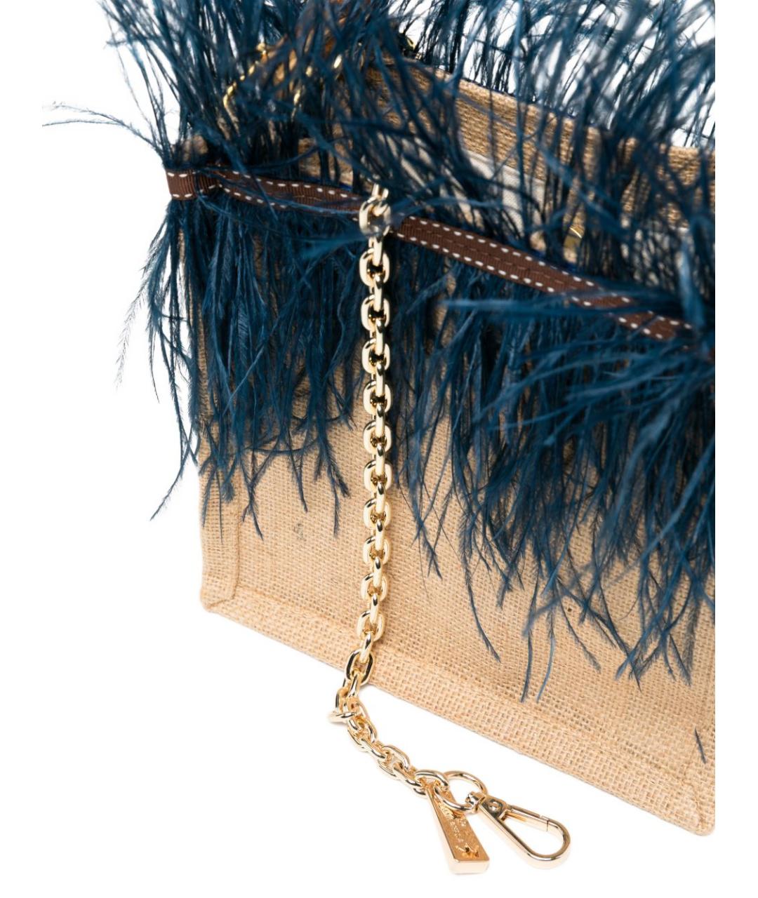 LA MILANESA Синяя сумка с короткими ручками, фото 5