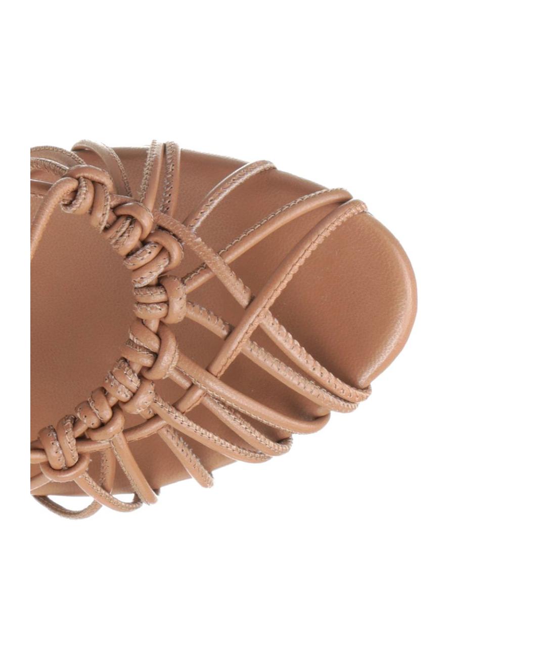 FORTE FORTE Бежевые кожаные босоножки, фото 2