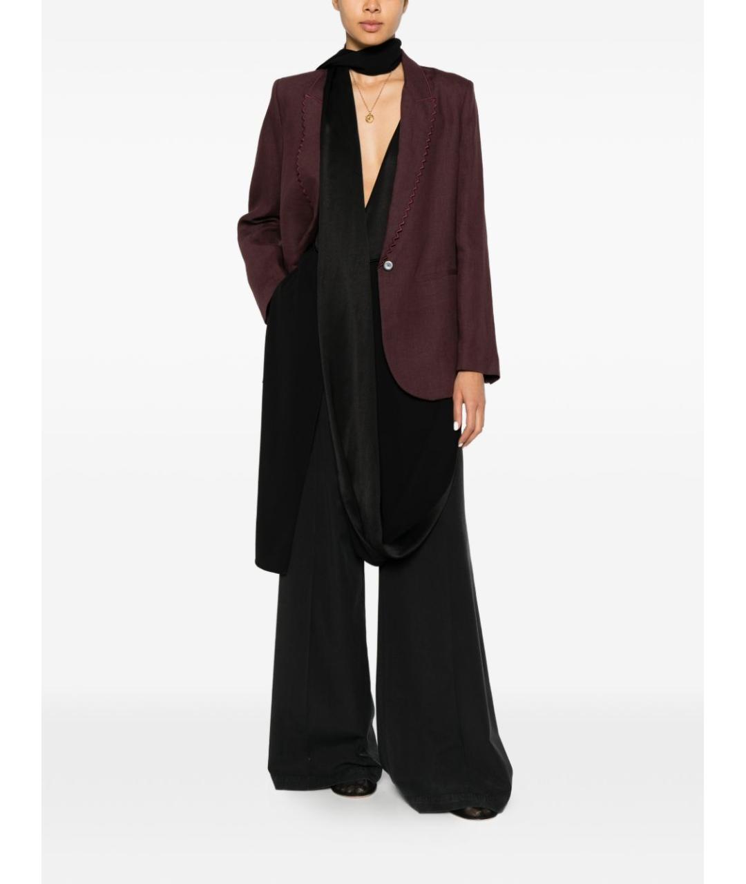 FORTE FORTE Коричневый льняной жакет/пиджак, фото 2