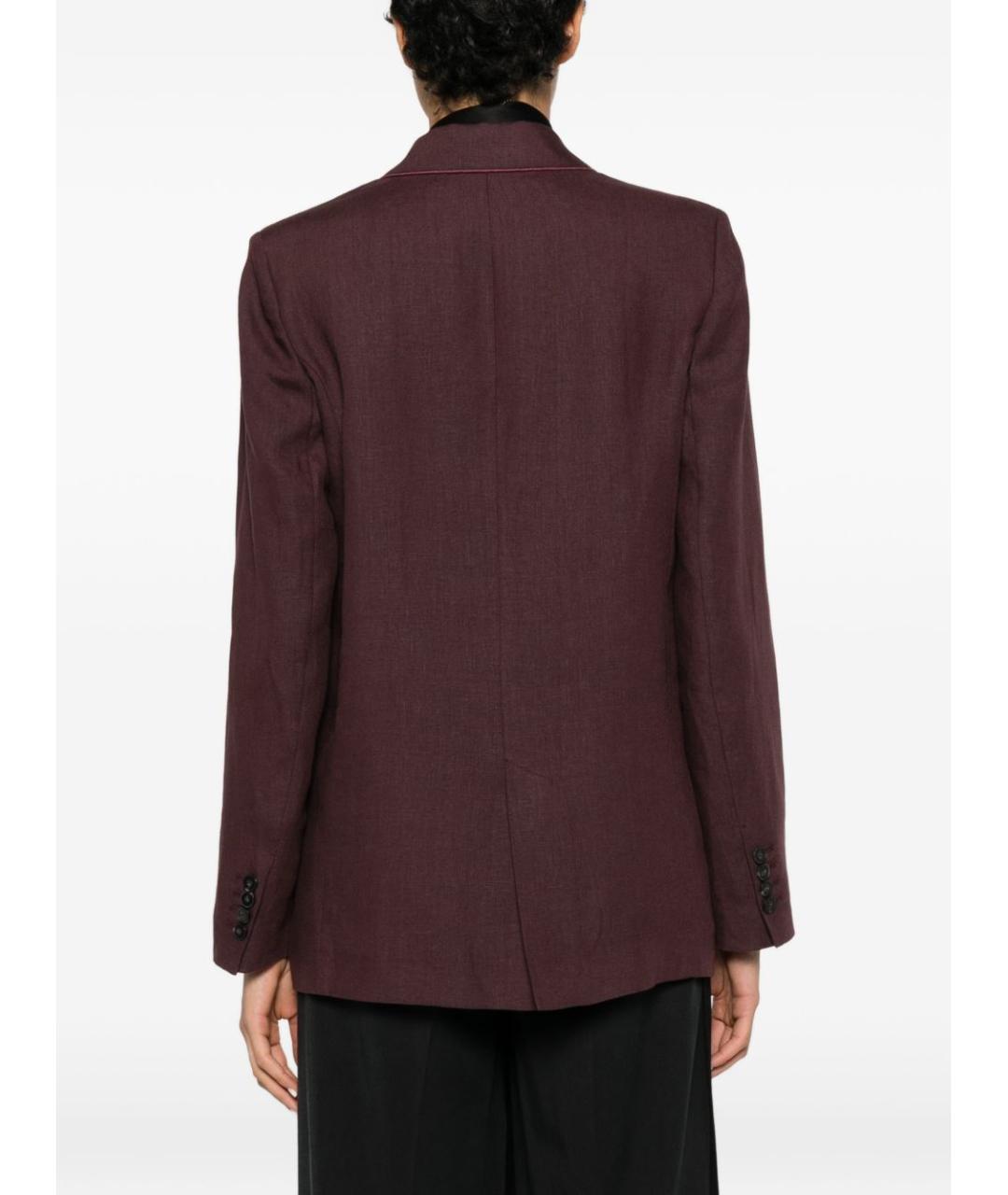 FORTE FORTE Коричневый льняной жакет/пиджак, фото 3