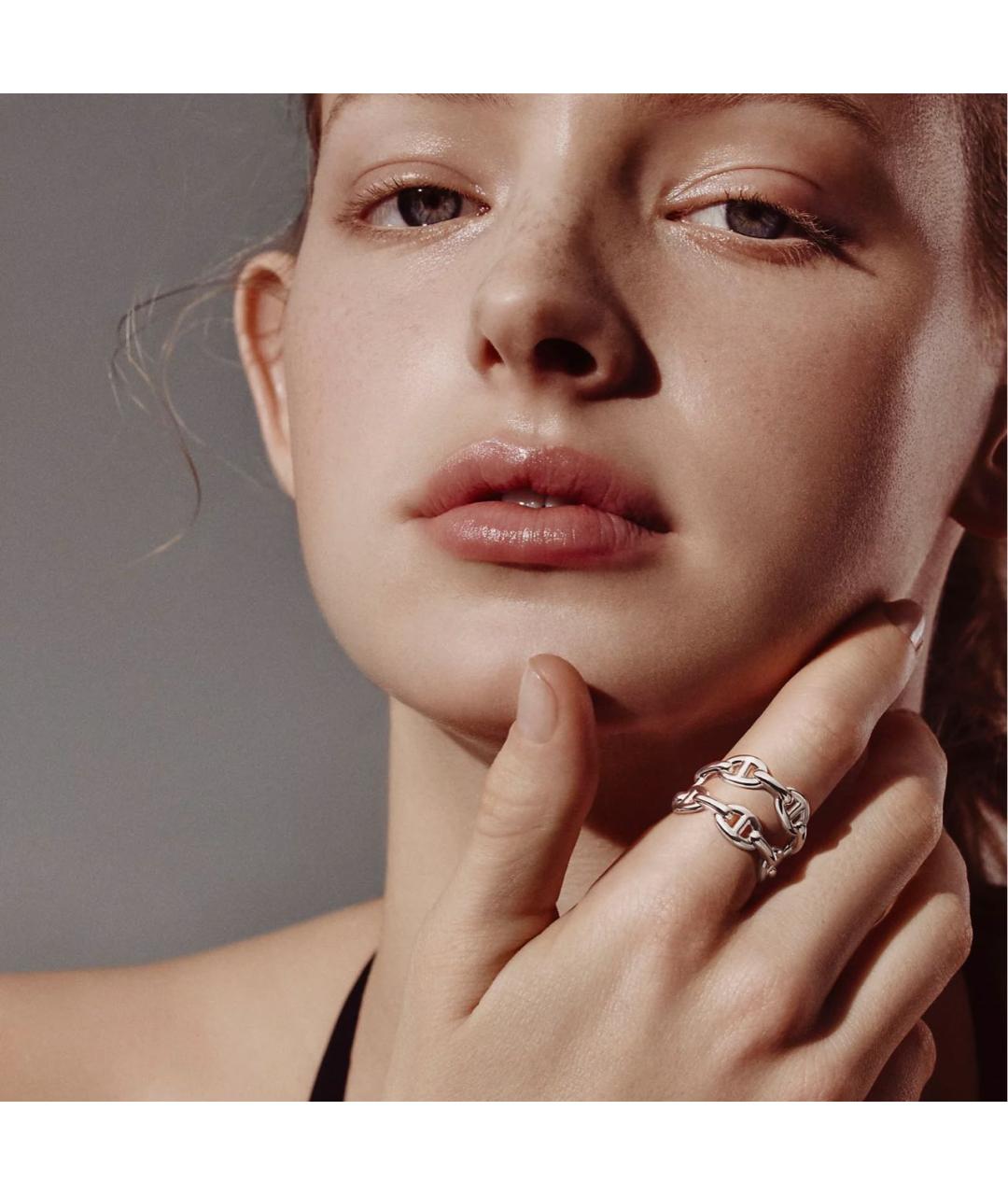 HERMES Серебряное серебряное кольцо, фото 2