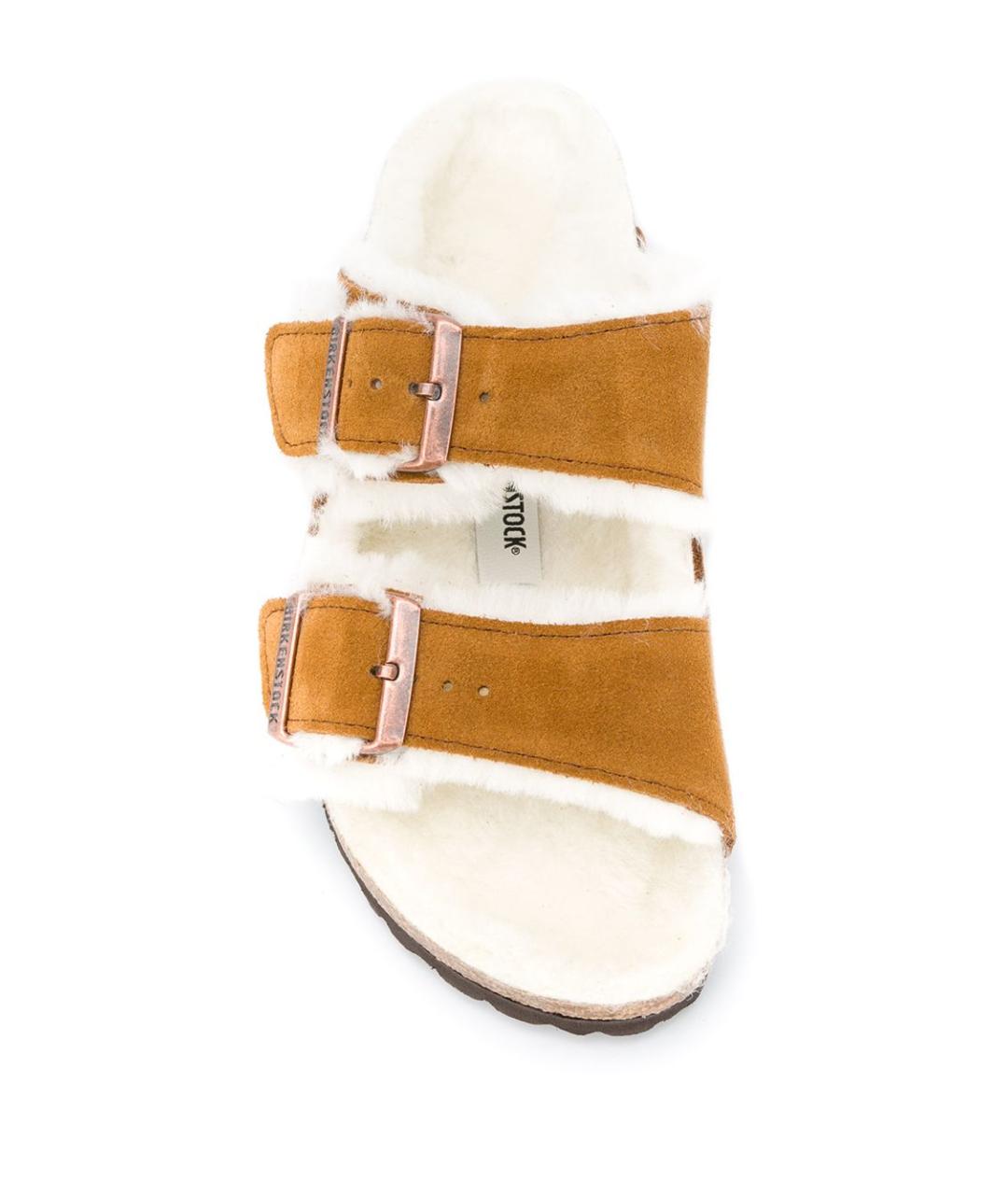 BIRKENSTOCK Бежевые замшевые сандалии, фото 2