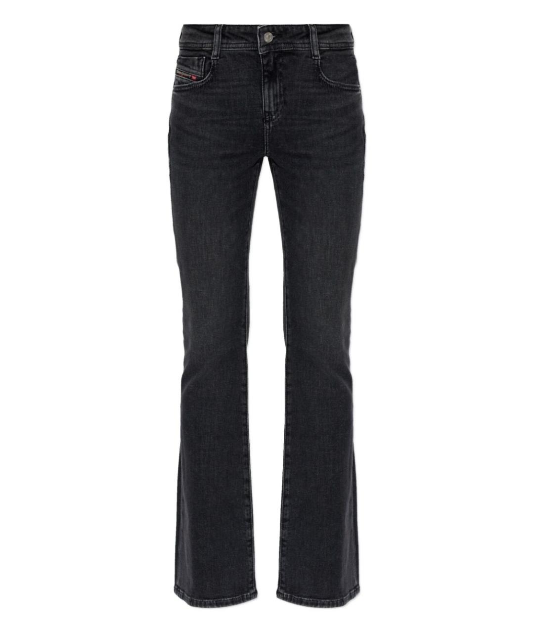 DIESEL Антрацитовые хлопковые джинсы клеш, фото 1