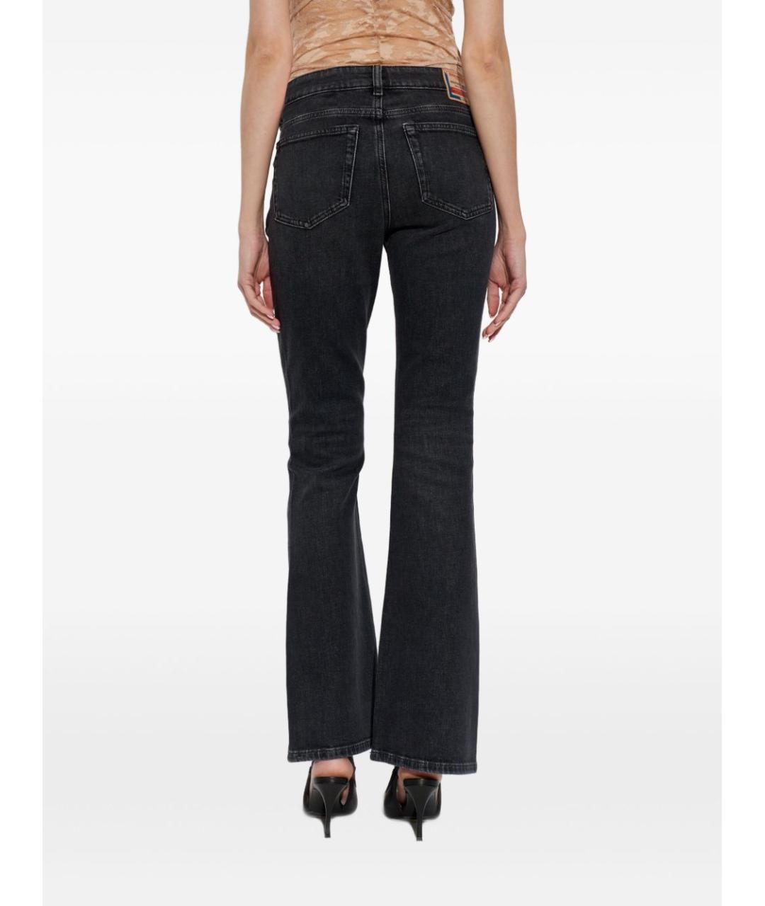 DIESEL Антрацитовые хлопковые джинсы клеш, фото 3