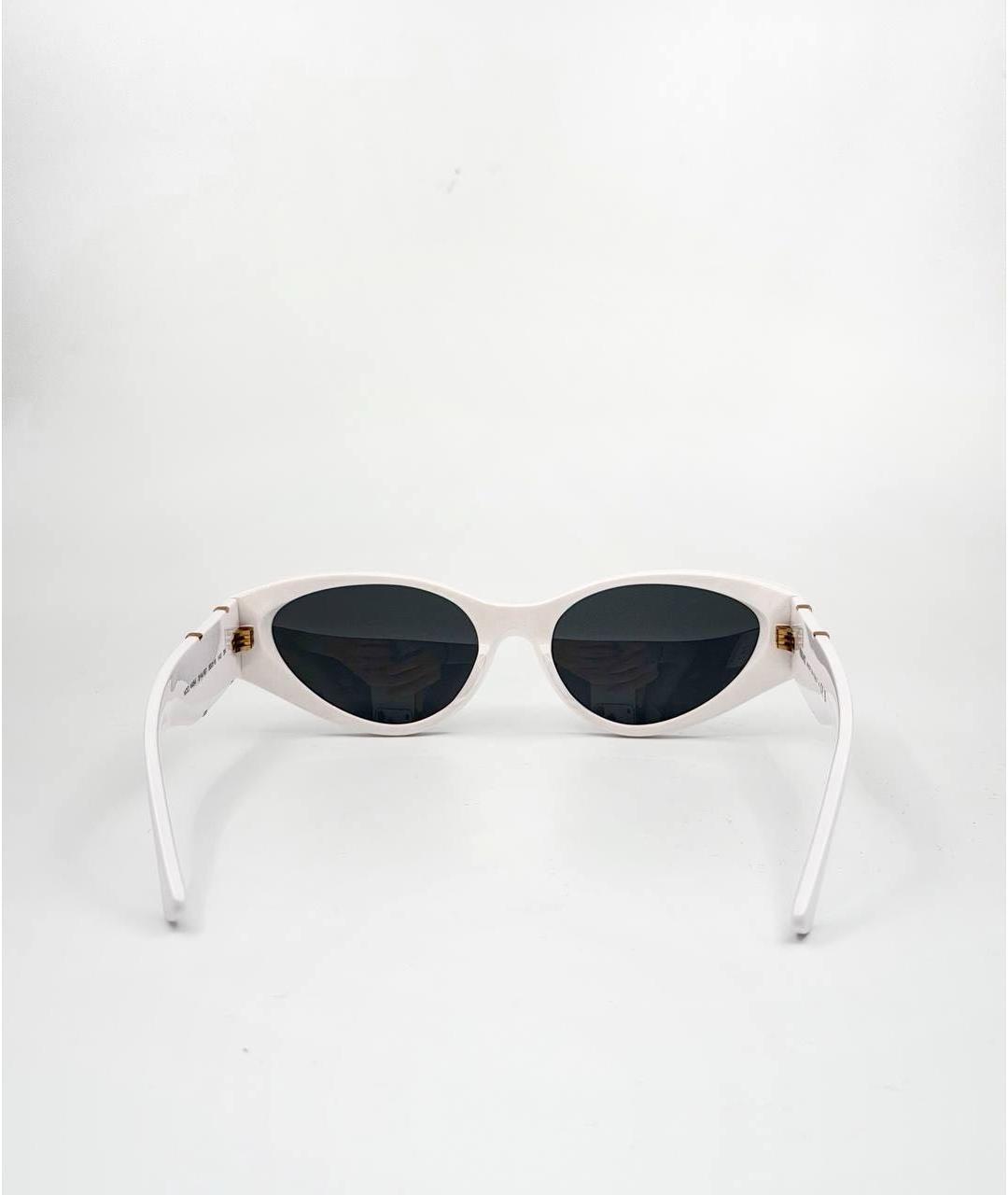 VERSACE Белые пластиковые солнцезащитные очки, фото 2