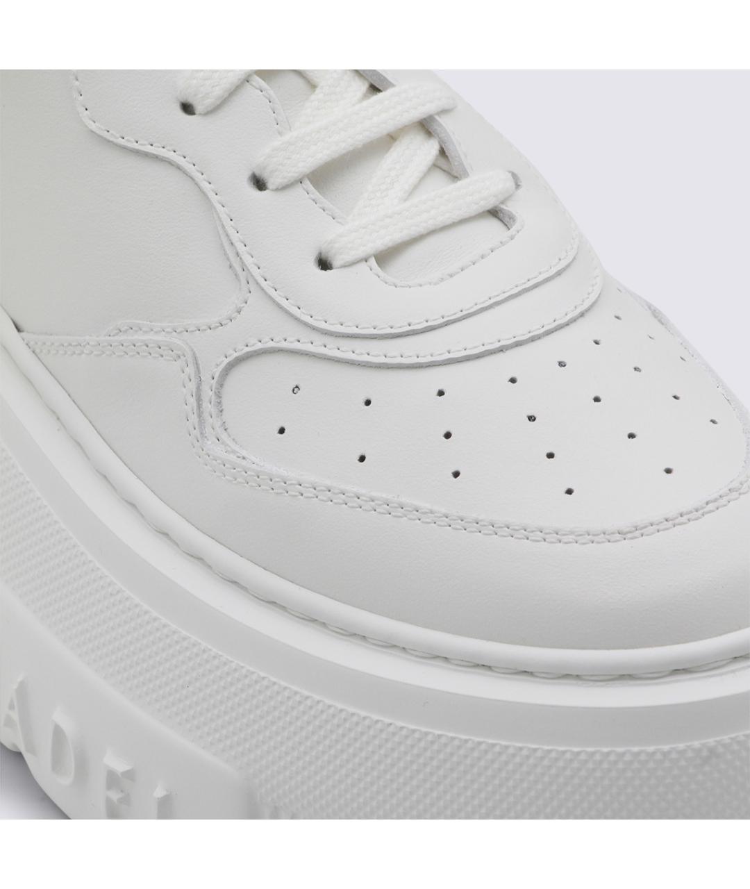 CASADEI Белые кожаные кроссовки, фото 8