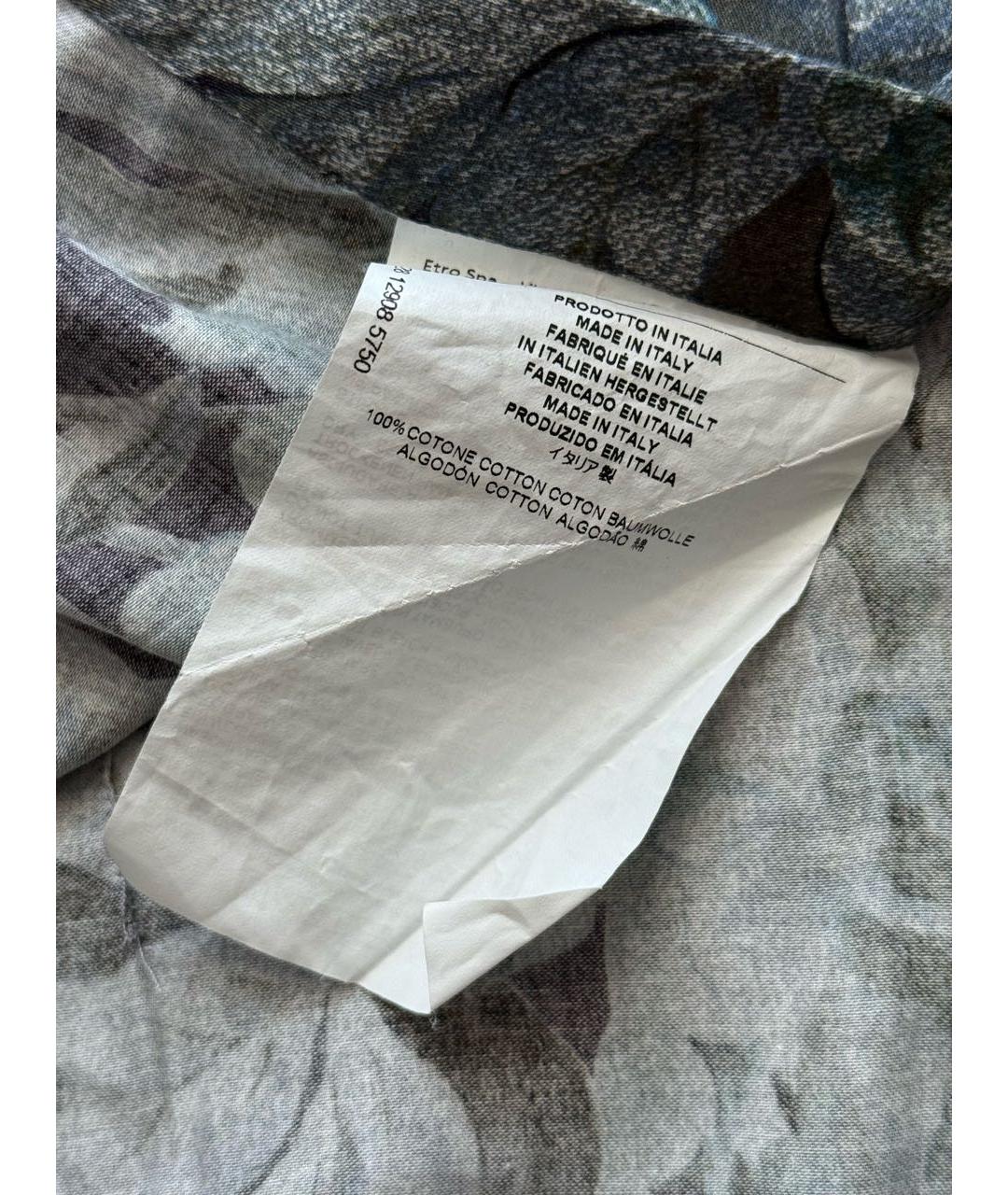 ETRO Мульти хлопковая кэжуал рубашка, фото 8