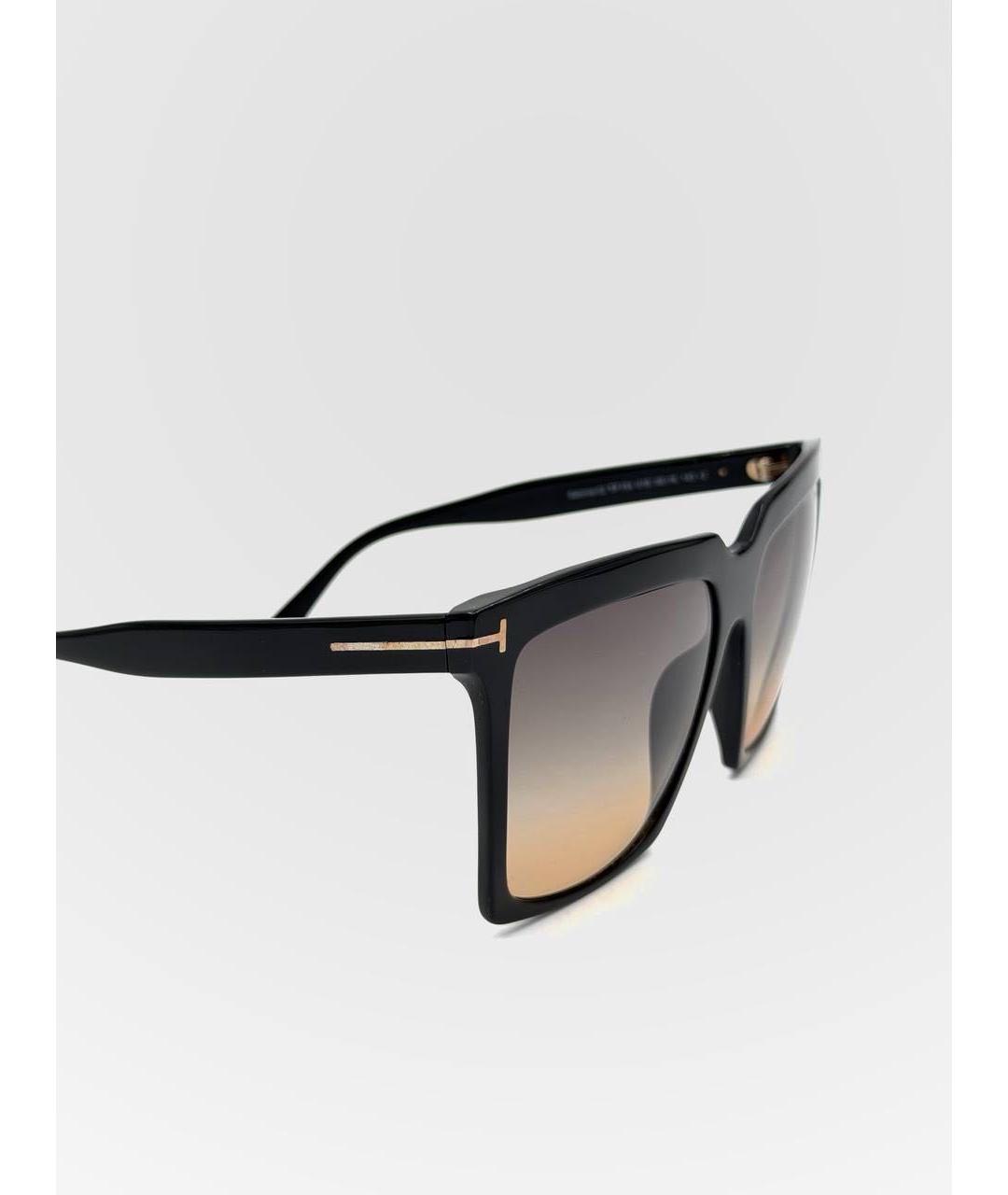 TOM FORD Черные металлические солнцезащитные очки, фото 3