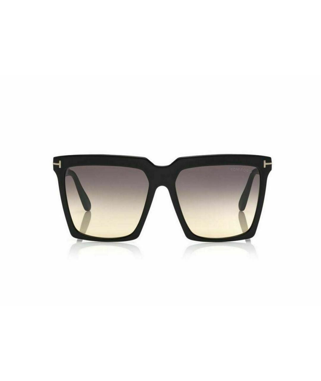 TOM FORD Черные металлические солнцезащитные очки, фото 6