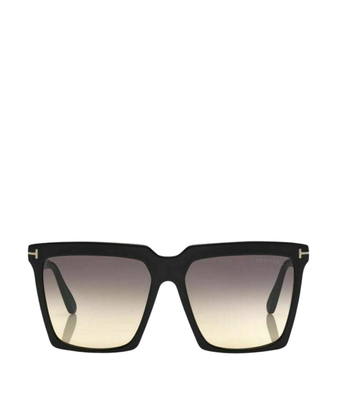 TOM FORD Черные металлические солнцезащитные очки, фото 1