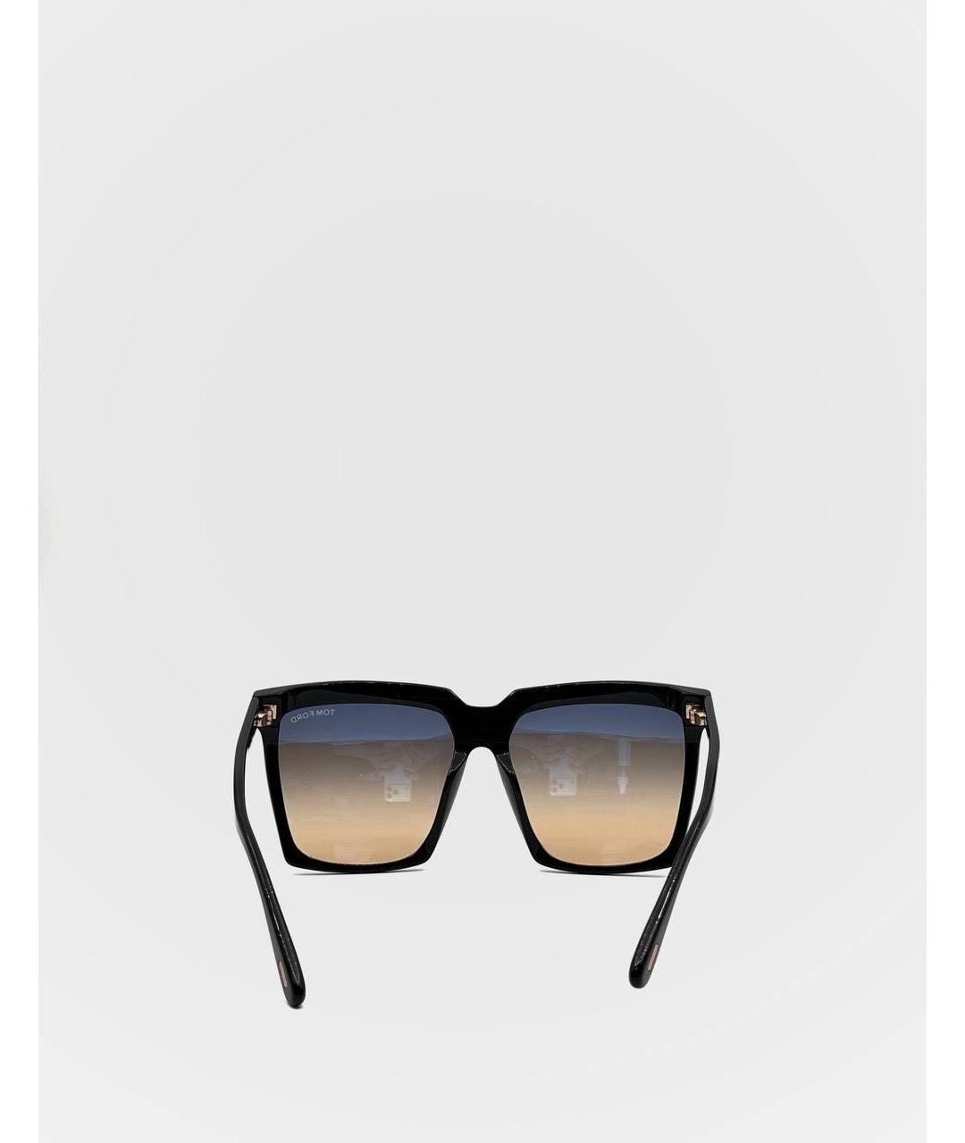 TOM FORD Черные металлические солнцезащитные очки, фото 2