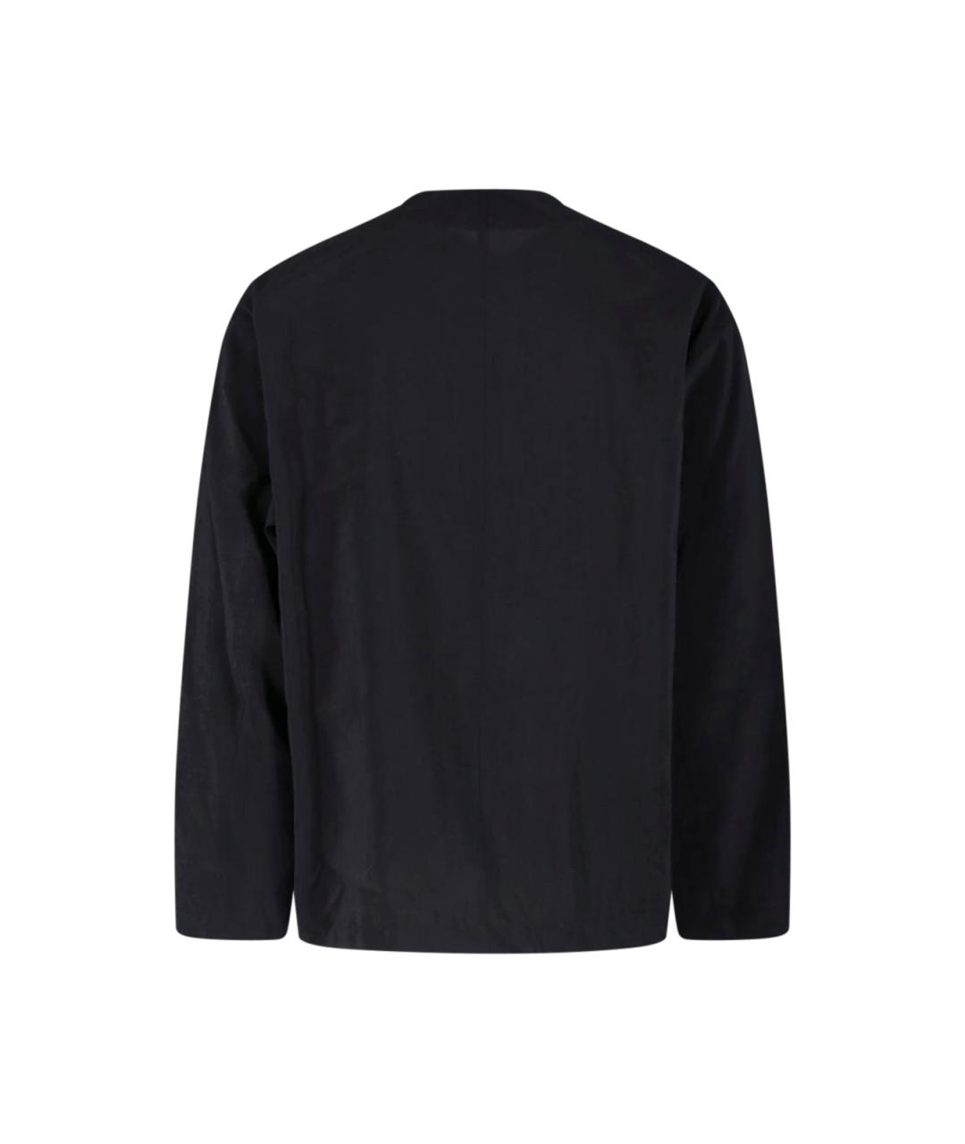 LEMAIRE Черная шелковая кэжуал рубашка, фото 2