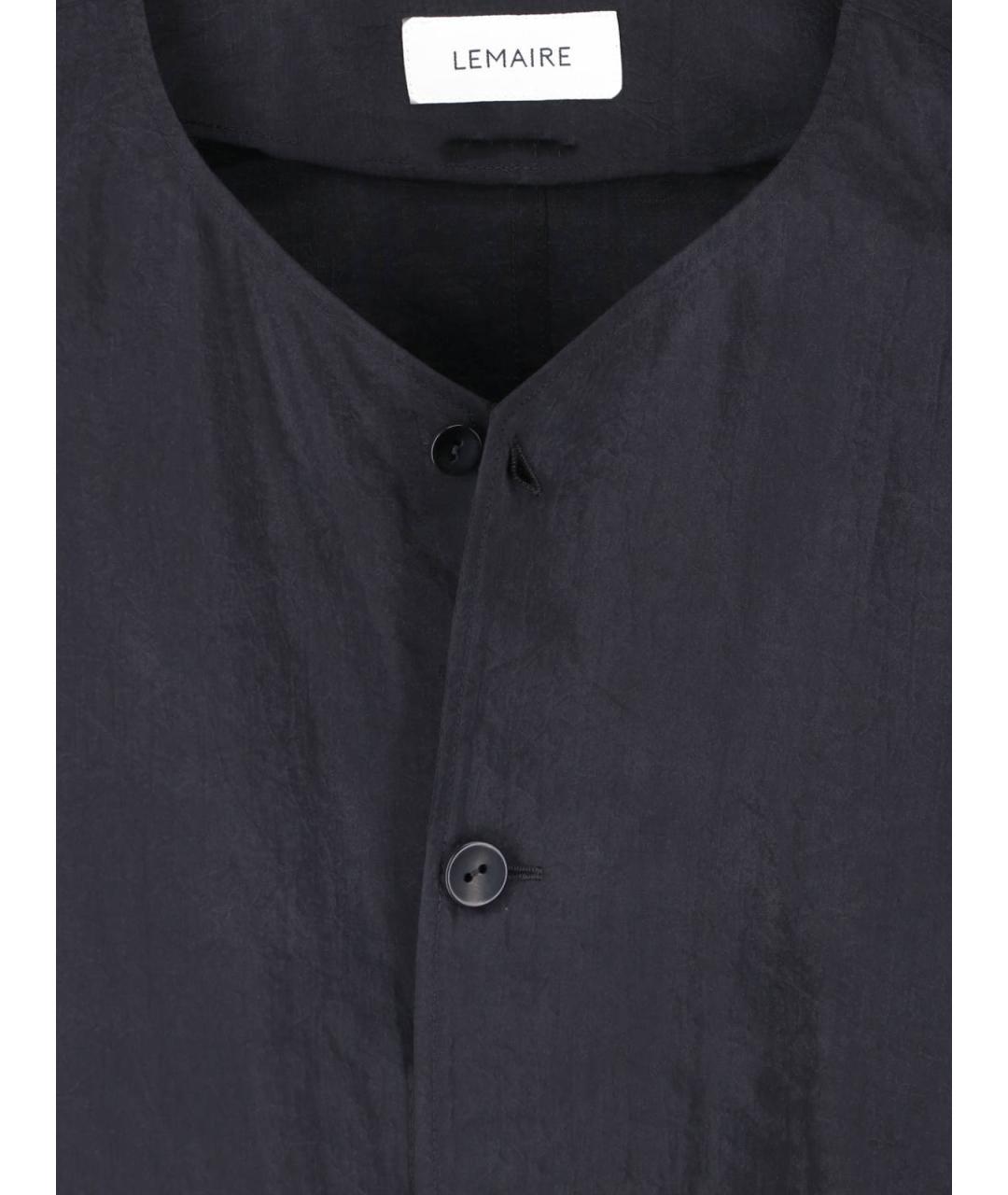 LEMAIRE Черная шелковая кэжуал рубашка, фото 3