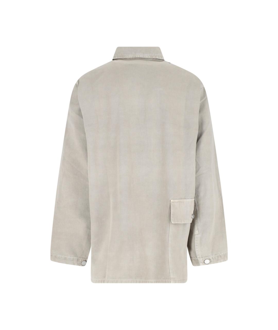 LEMAIRE Серая хлопковая кэжуал рубашка, фото 2