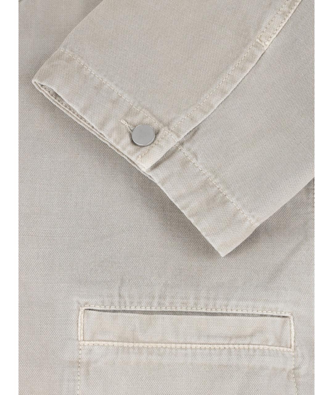 LEMAIRE Серая хлопковая кэжуал рубашка, фото 5