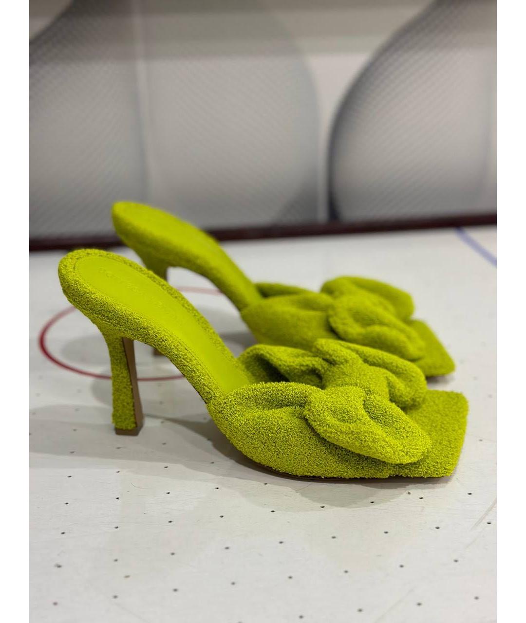 BOTTEGA VENETA Желтые мюли, фото 3