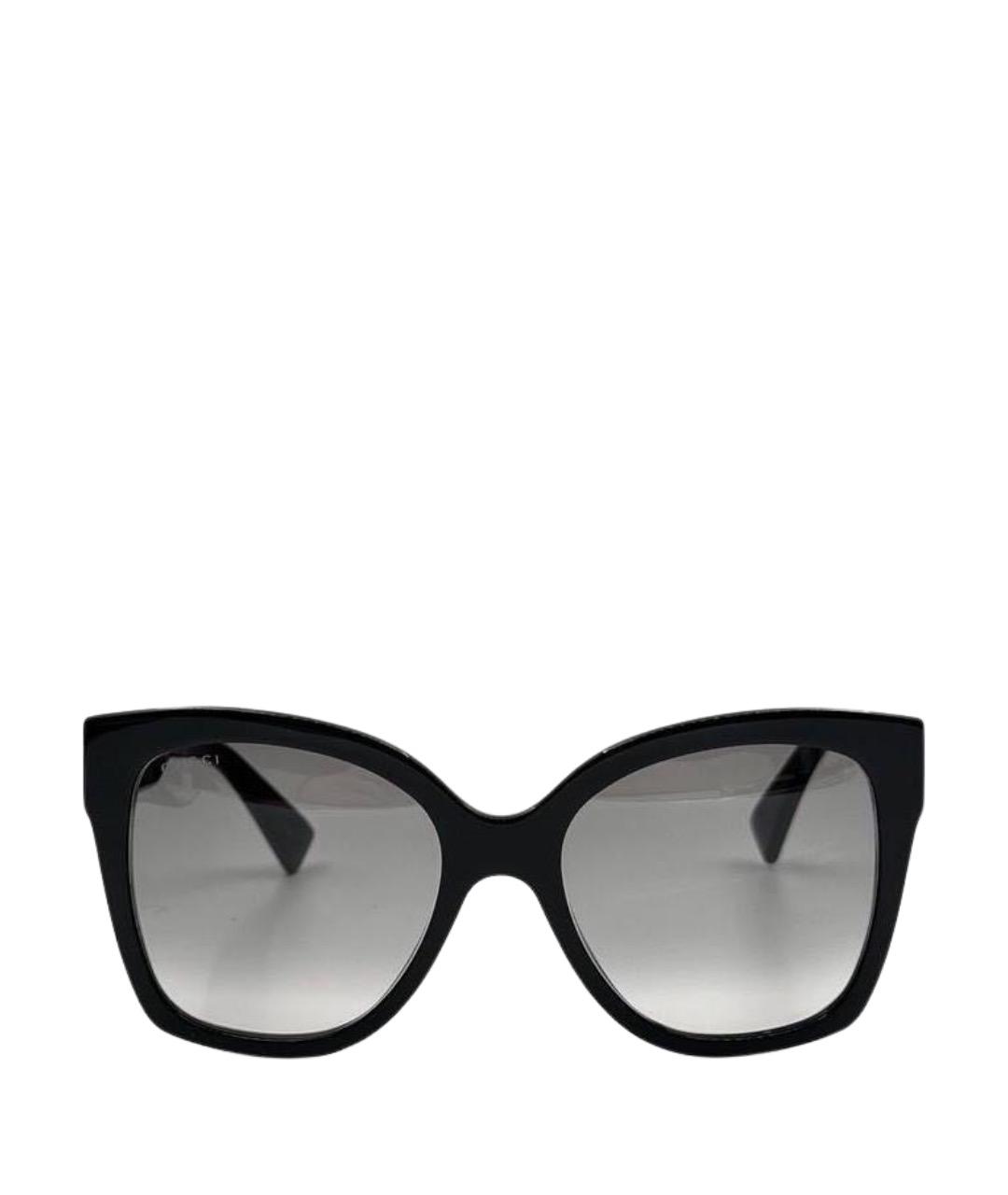 GUCCI Черные пластиковые солнцезащитные очки, фото 1