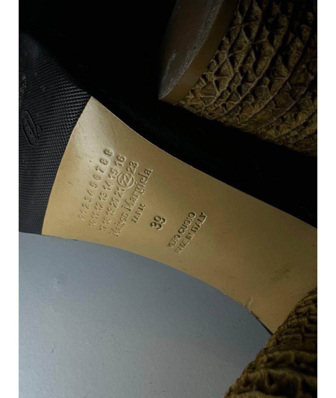 MAISON MARGIELA Черные кожаные ботильоны, фото 7