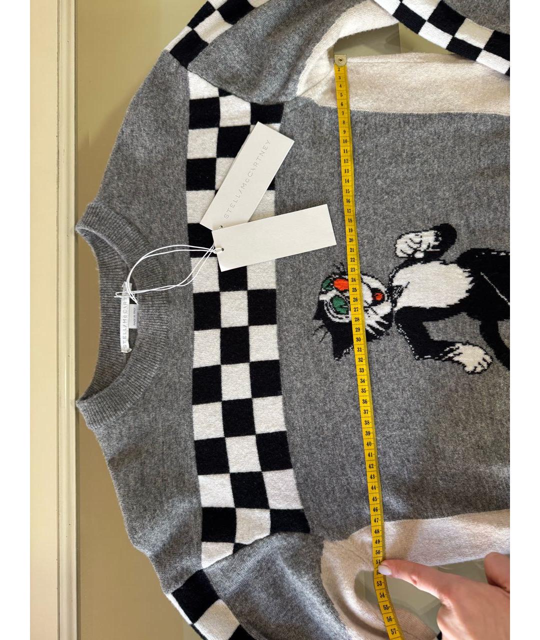 STELLA MCCARTNEY Серый шерстяной джемпер / свитер, фото 8