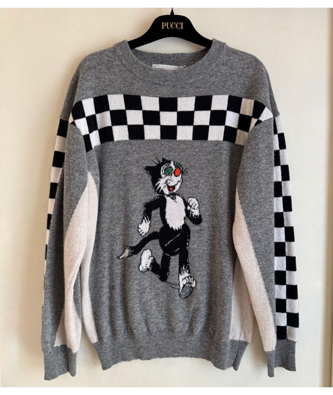 STELLA MCCARTNEY Серый шерстяной джемпер / свитер, фото 5