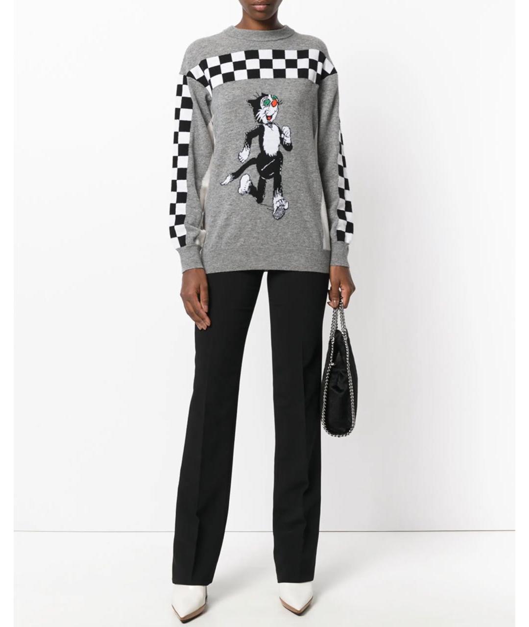STELLA MCCARTNEY Серый шерстяной джемпер / свитер, фото 2