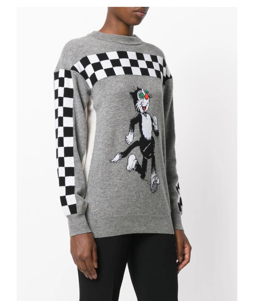 STELLA MCCARTNEY Серый шерстяной джемпер / свитер, фото 3