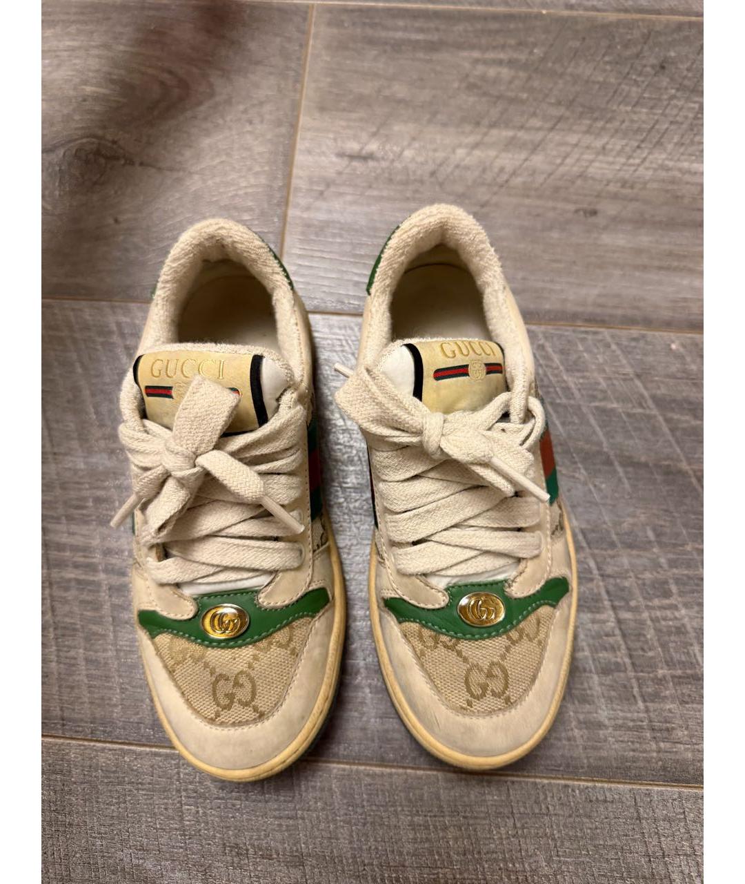 GUCCI Кожаные кеды, фото 2