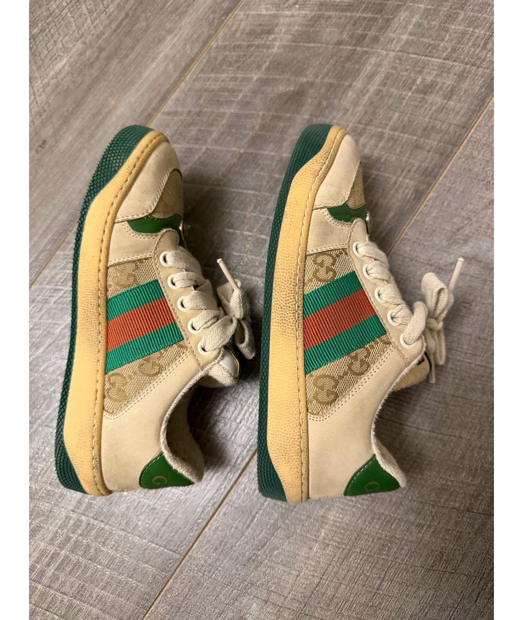 GUCCI Кожаные кеды, фото 7