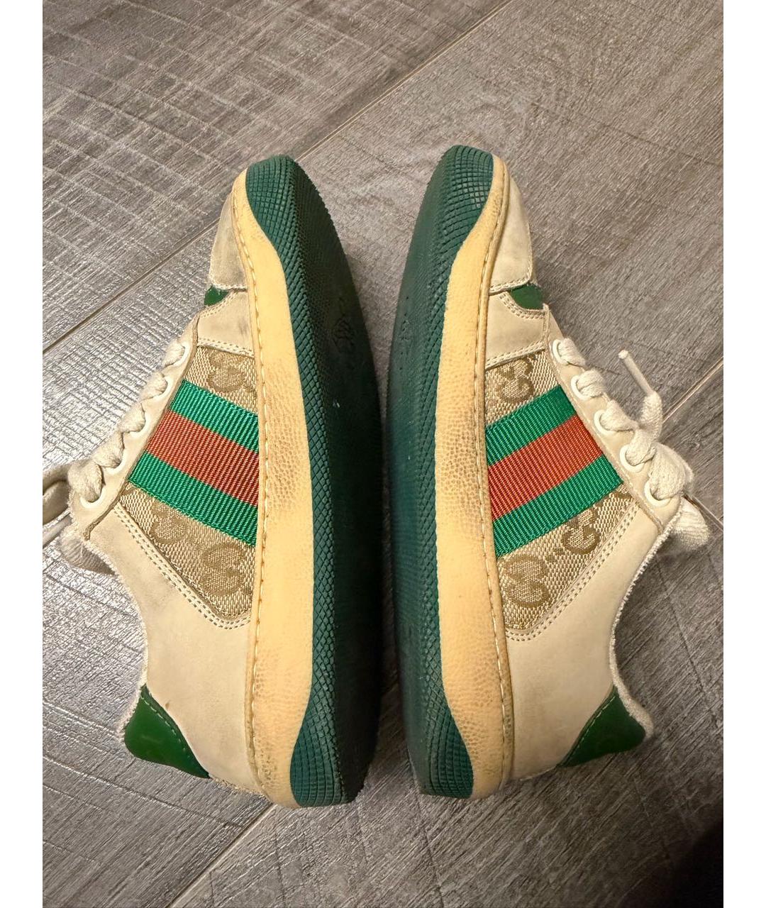 GUCCI Кожаные кеды, фото 6