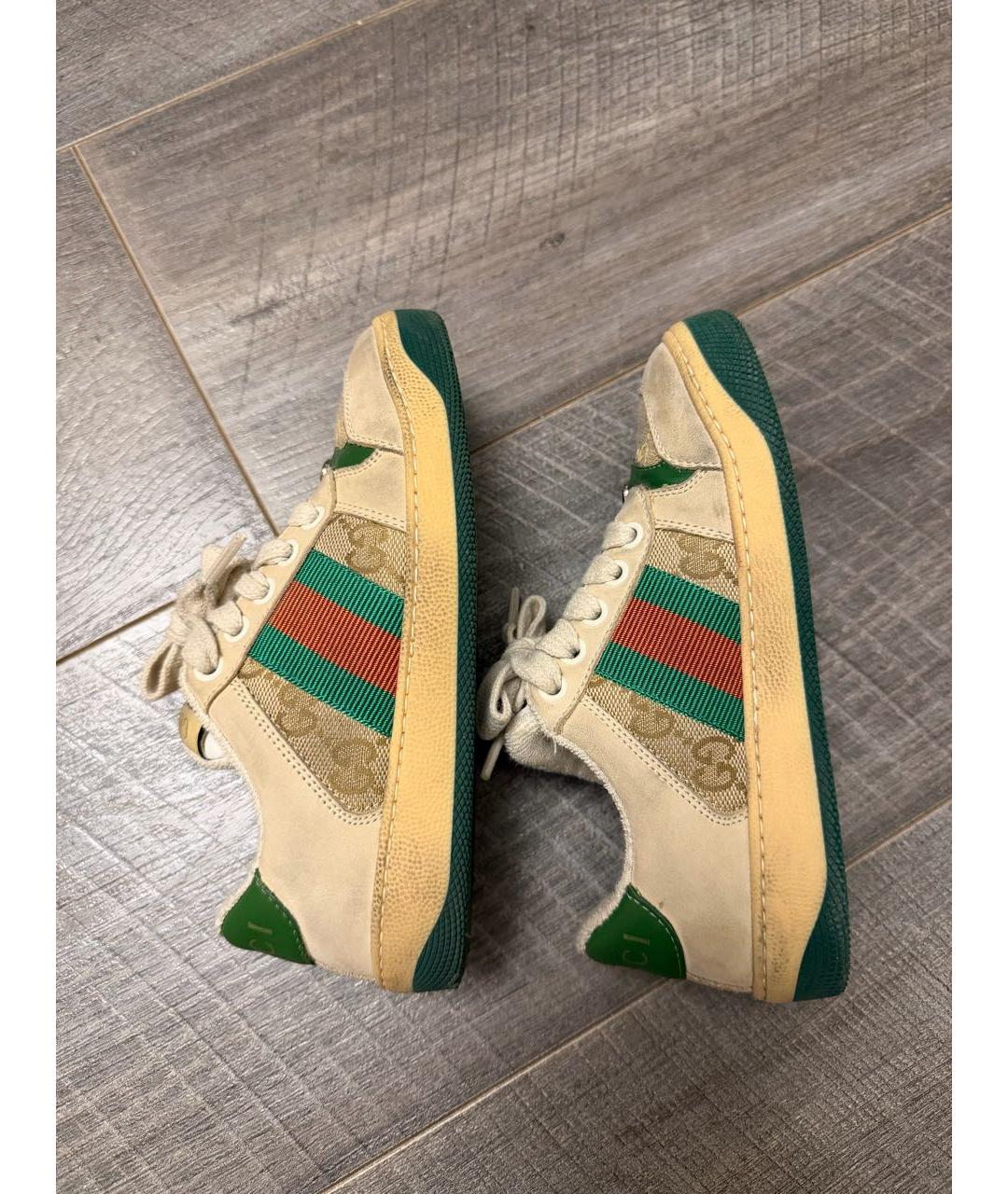 GUCCI Кожаные кеды, фото 5