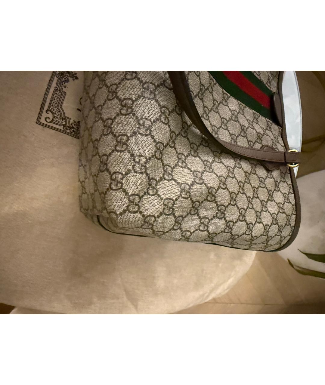 GUCCI Бежевая сумка тоут, фото 4