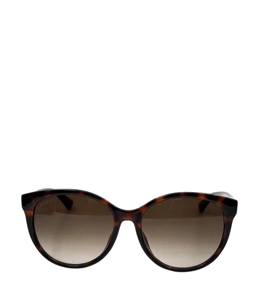 GUCCI Коричневые солнцезащитные очки, фото 1