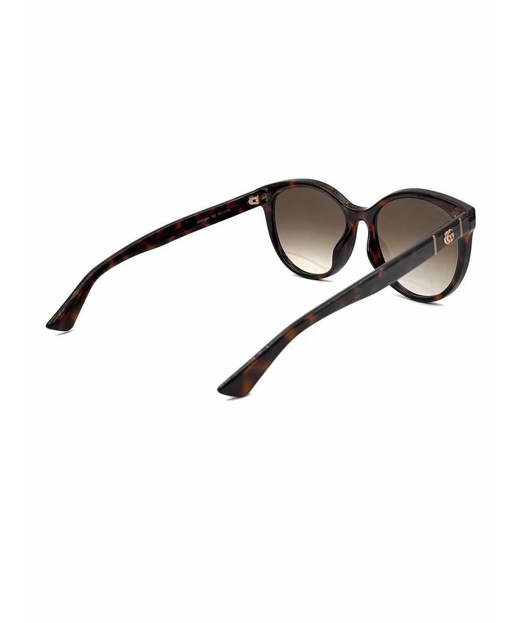 GUCCI Коричневые солнцезащитные очки, фото 3