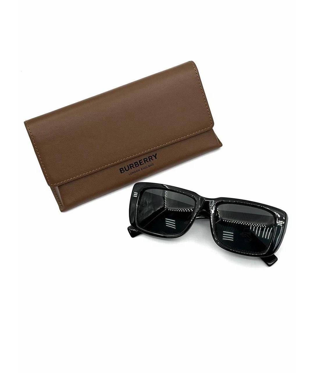 BURBERRY Черные солнцезащитные очки, фото 4