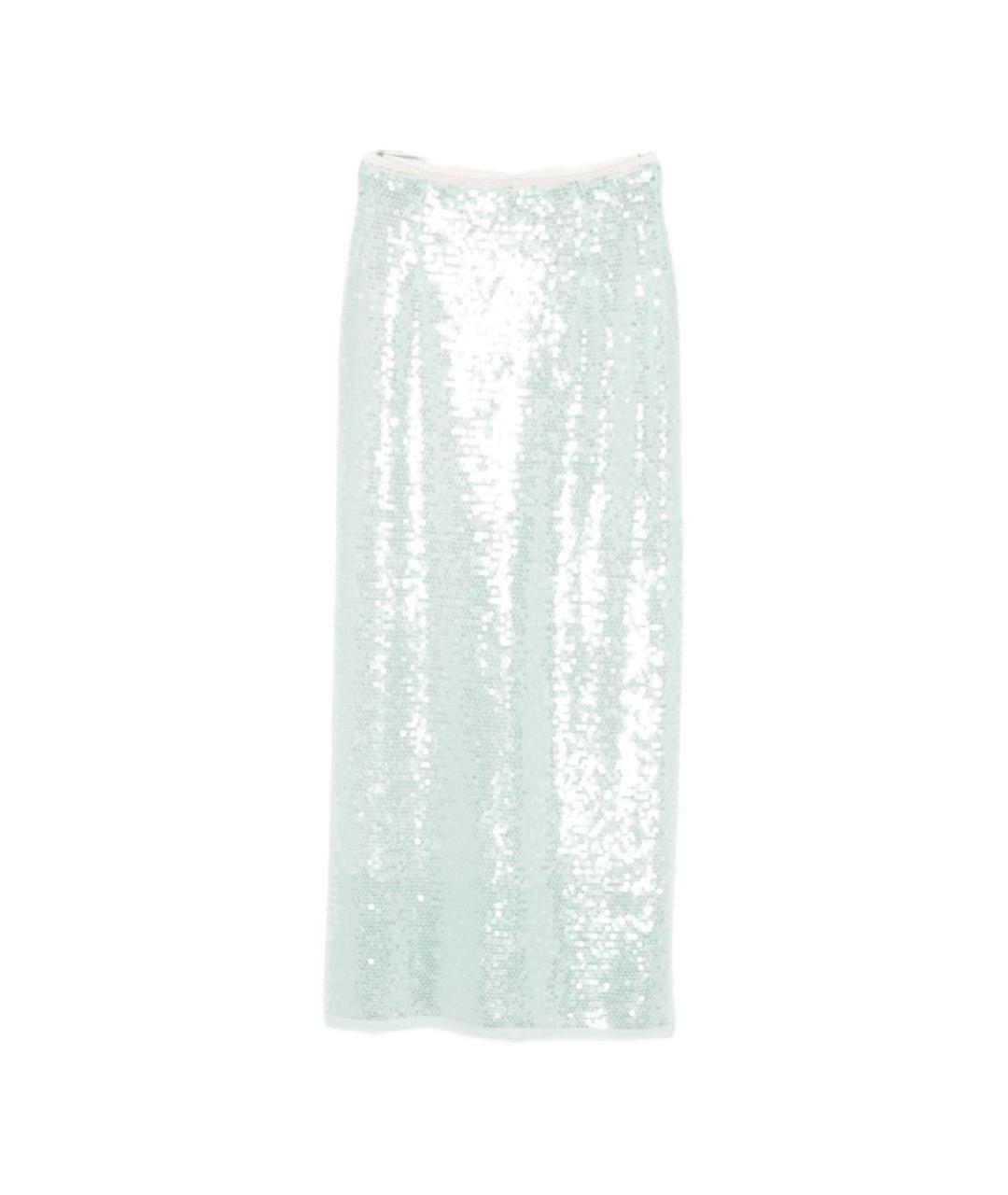 FORTE FORTE Голубая полиэстеровая юбка миди, фото 1