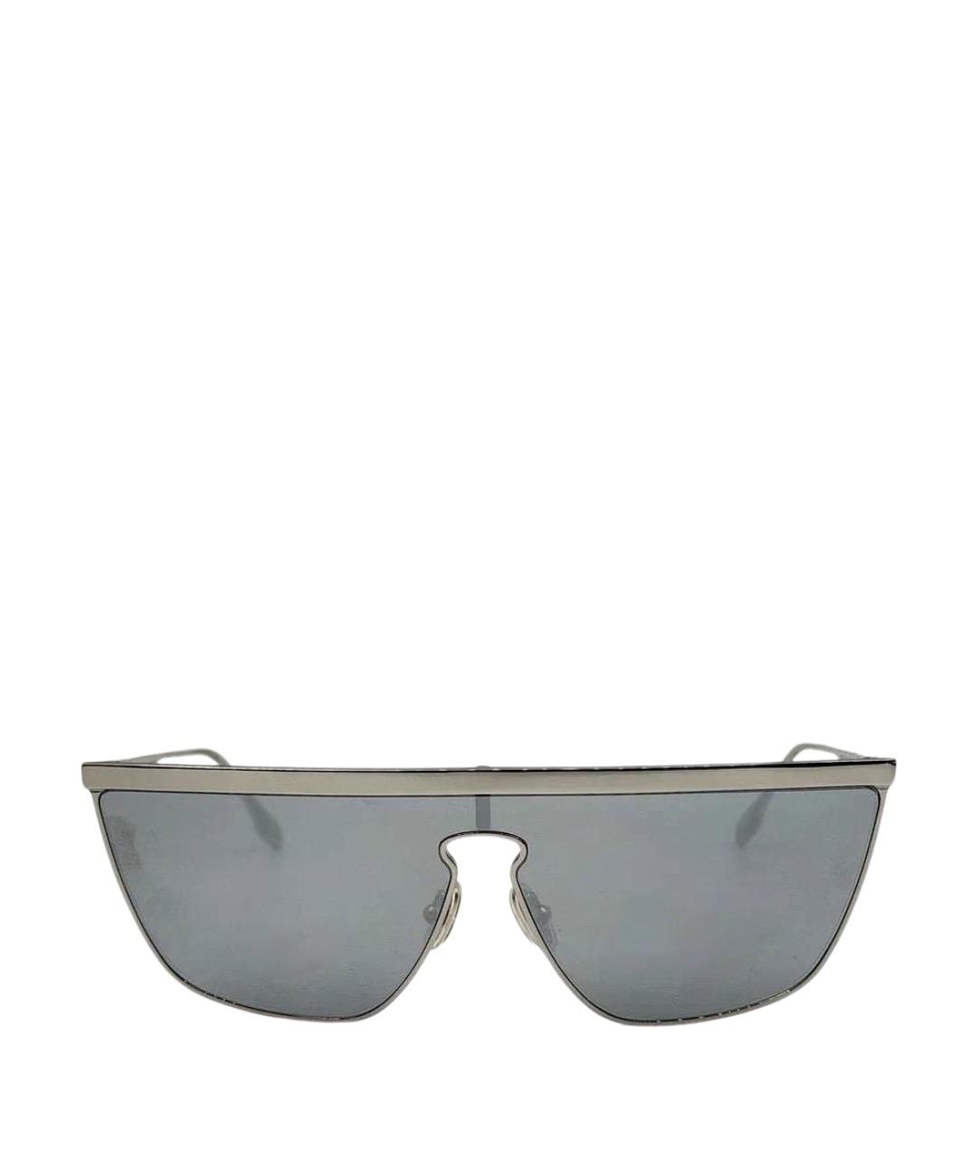 VICTORIA BECKHAM Серебряные металлические солнцезащитные очки, фото 1