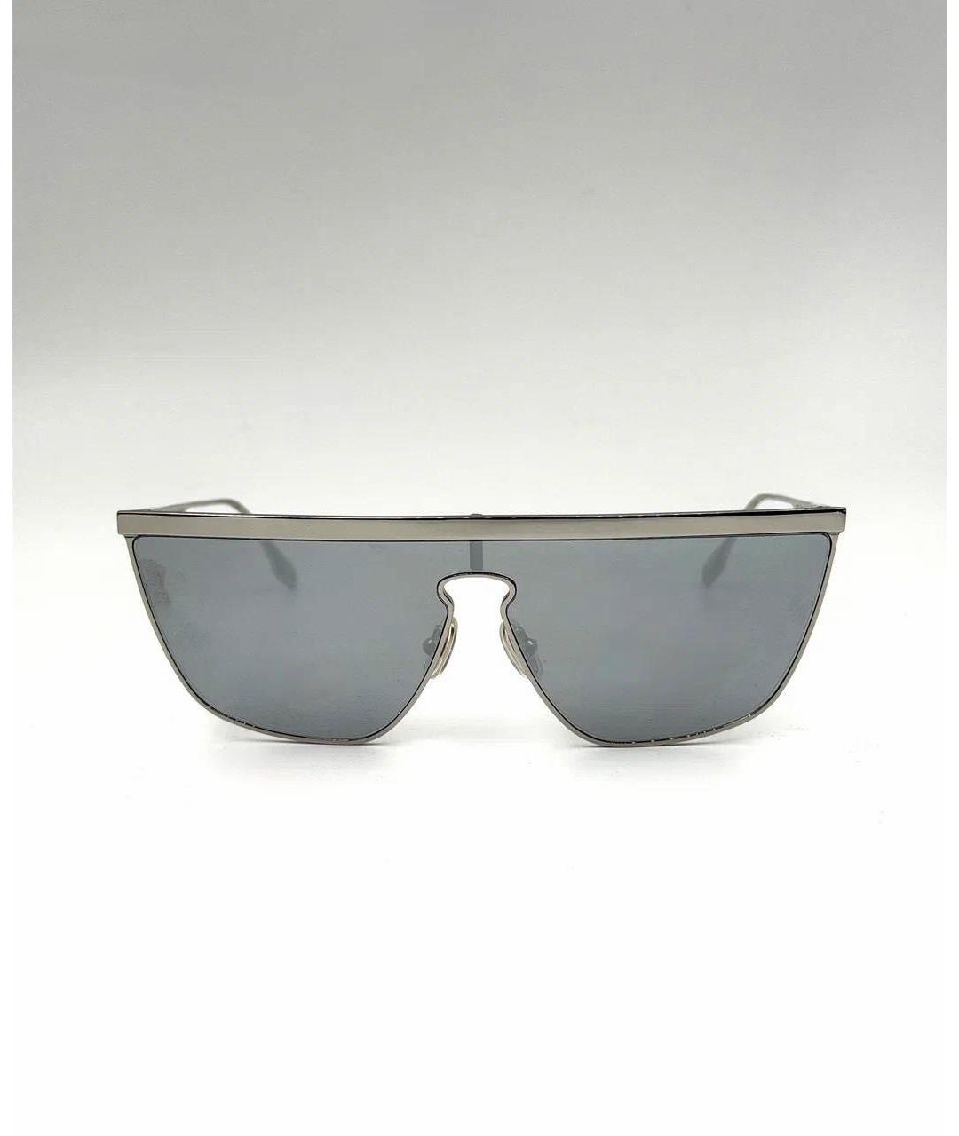 VICTORIA BECKHAM Серебряные металлические солнцезащитные очки, фото 5