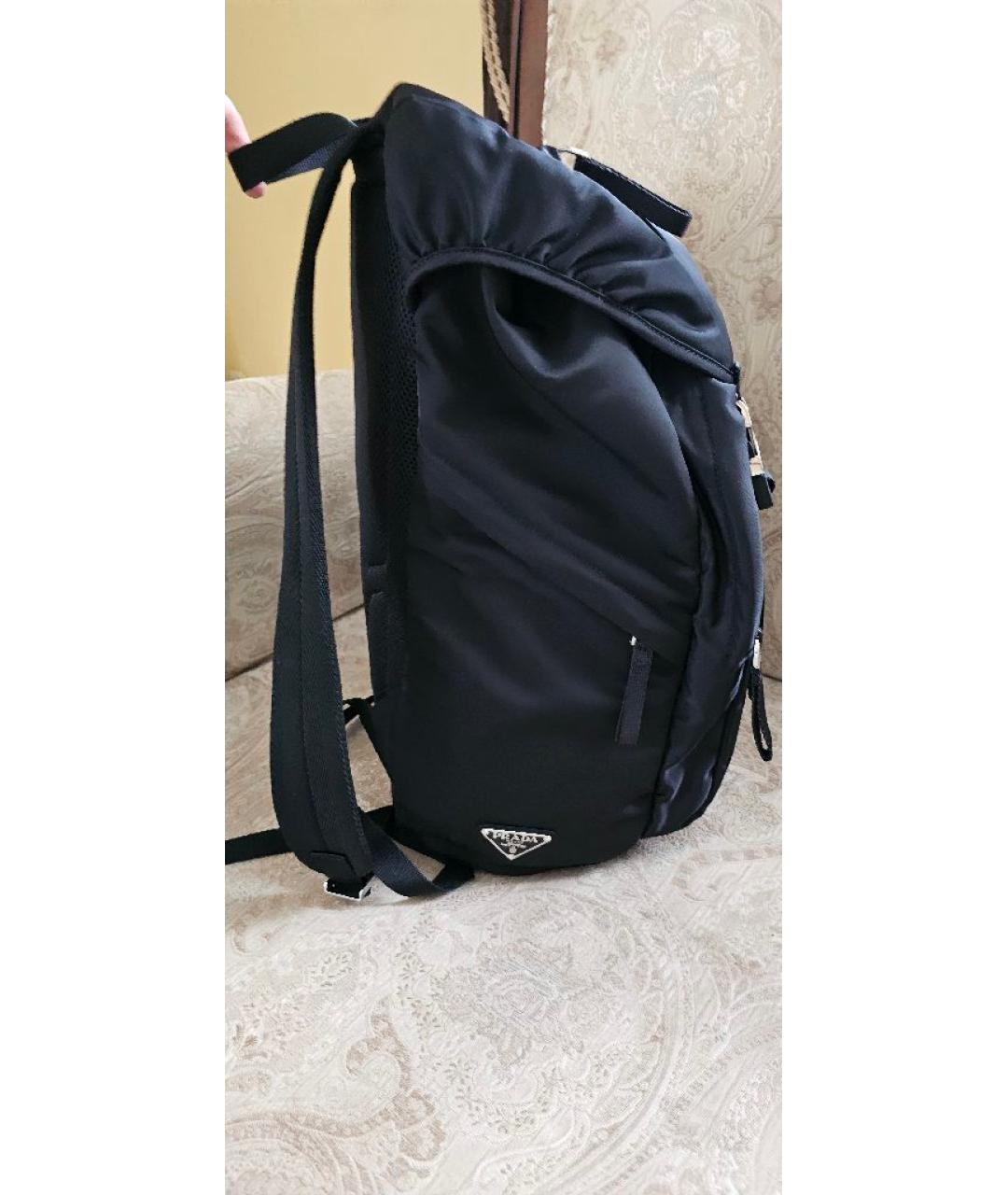 PRADA Черный рюкзак, фото 5