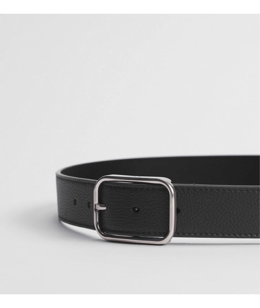 CHRISTIAN DIOR Черный кожаный ремень, фото 4