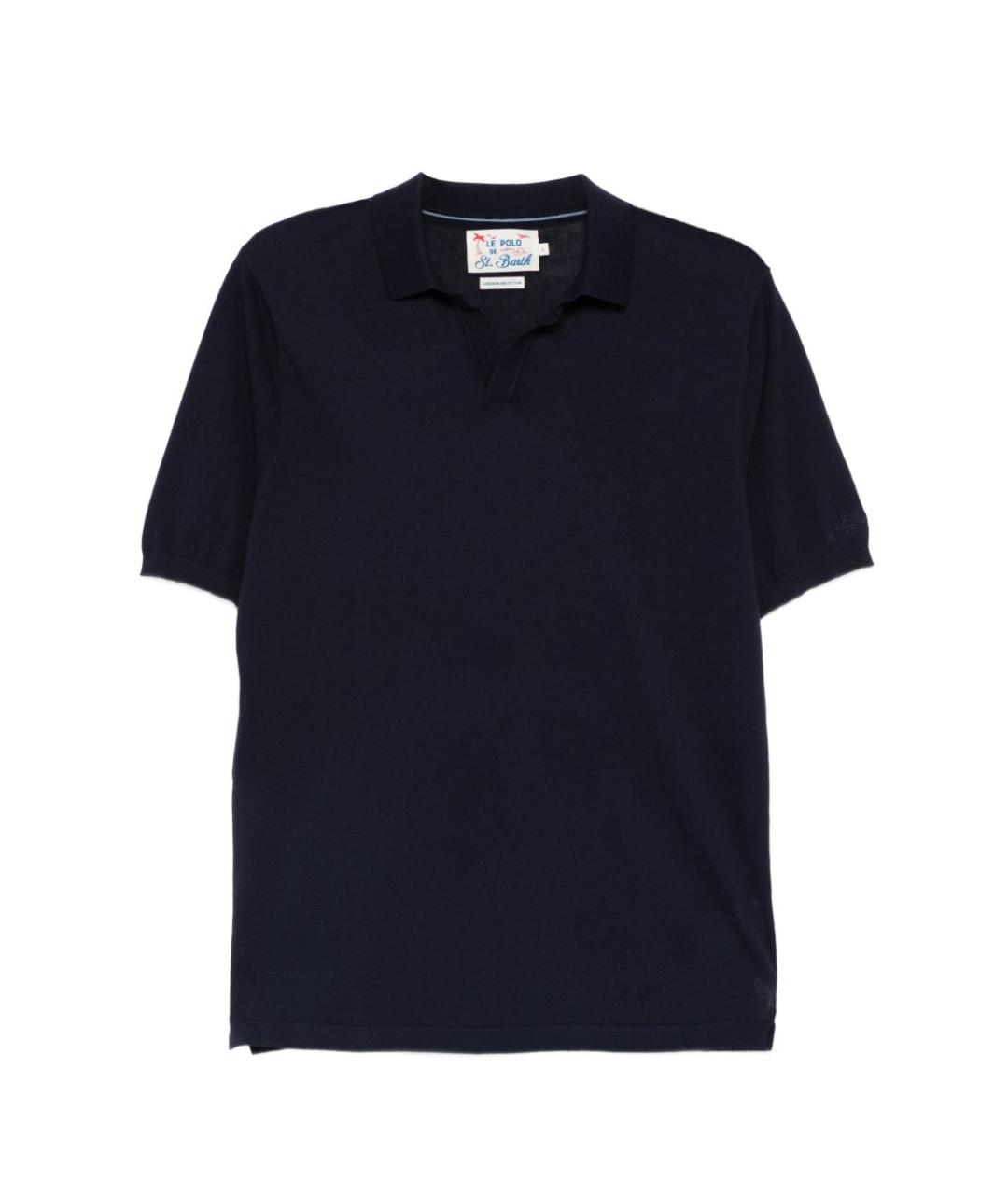 MC2 SAINT BARTH Синяя хлопковая футболка, фото 1