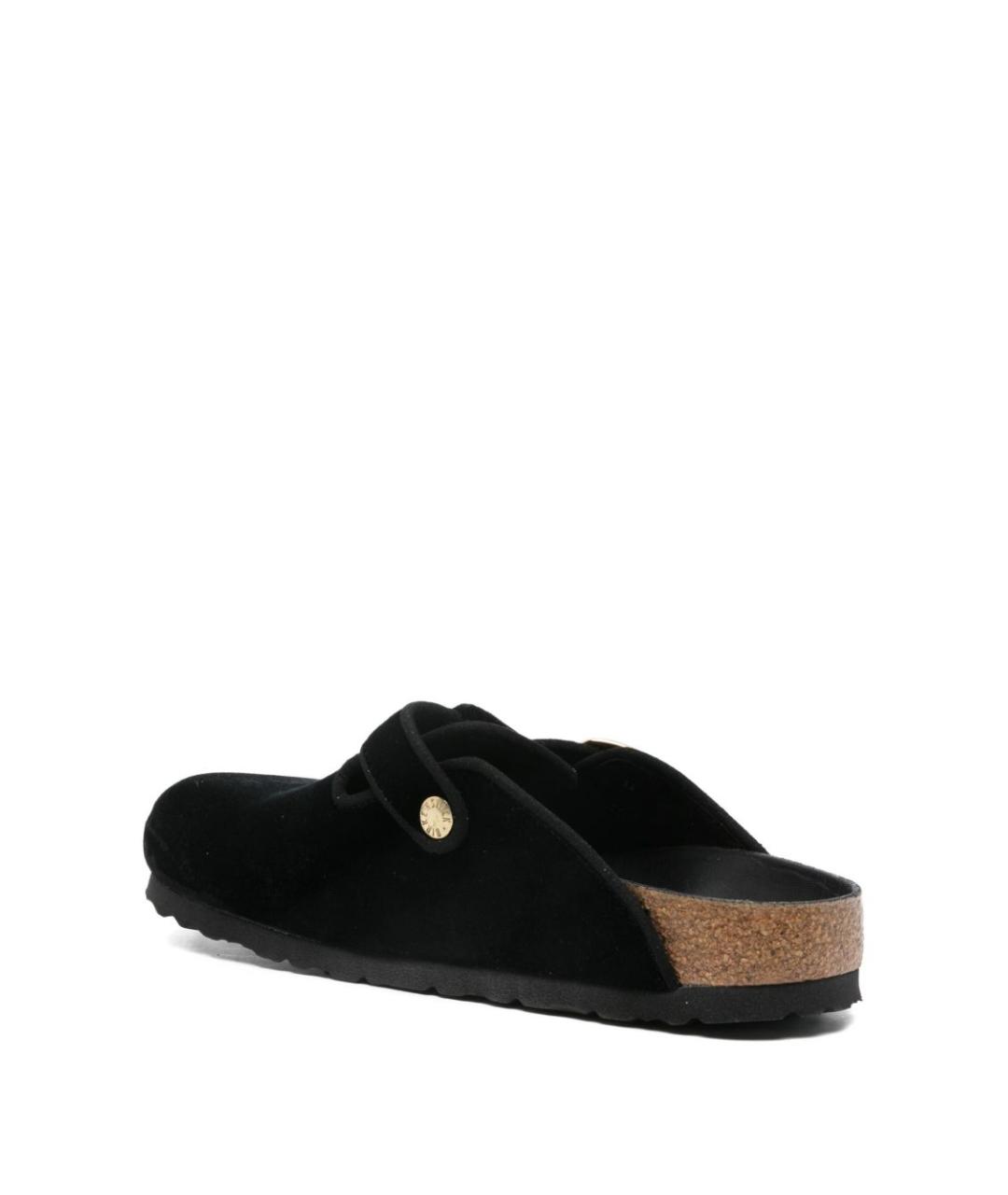 BIRKENSTOCK Черные замшевые сабо, фото 3