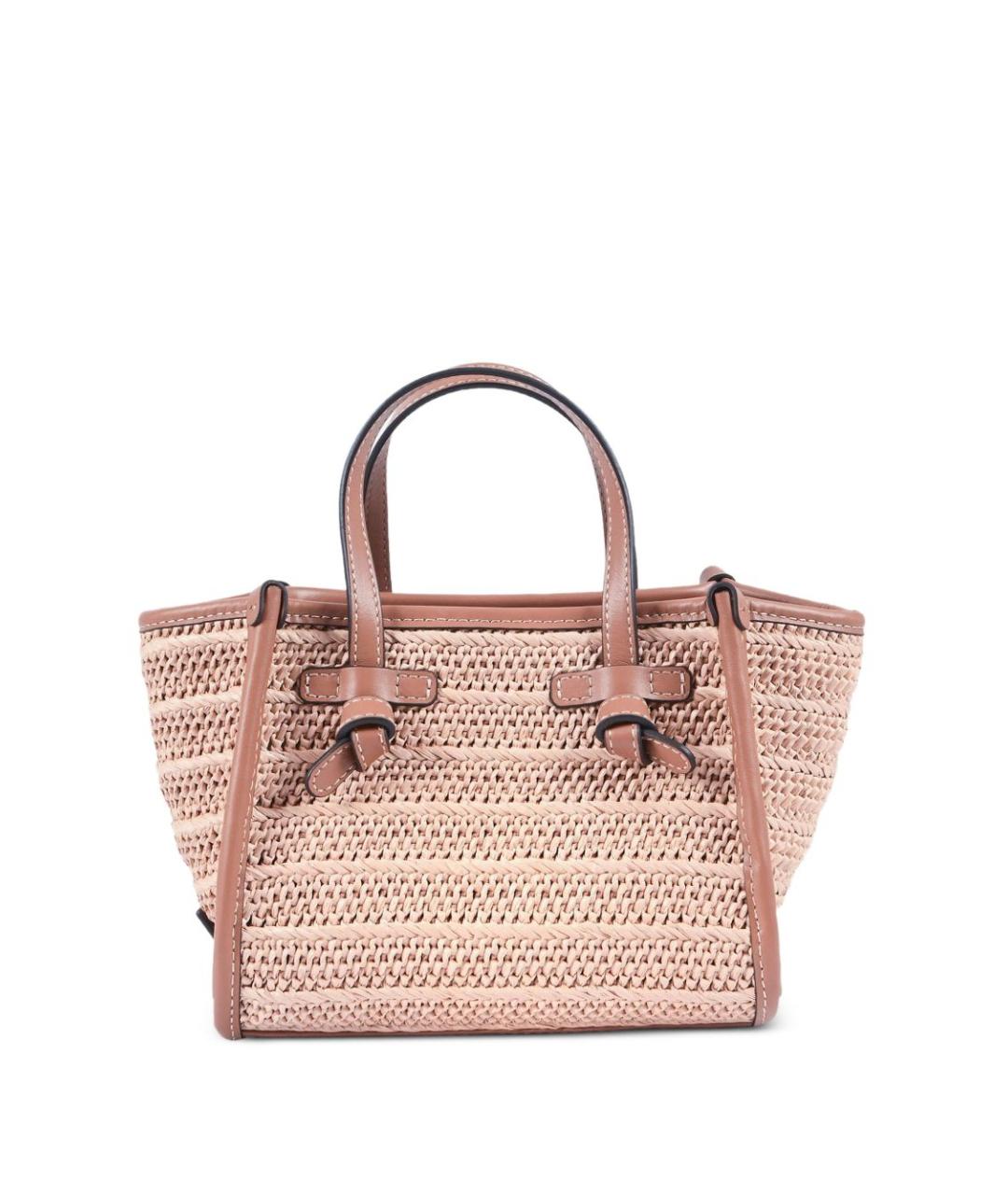 Gianni Chiarini Бежевая пелетеная сумка тоут, фото 1