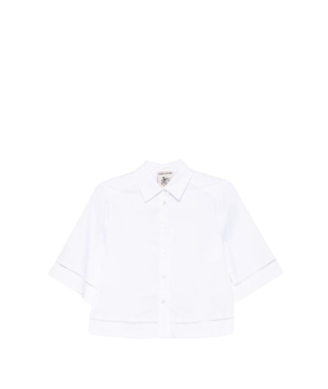 SEMICOUTURE Белая хлопковая рубашка, фото 1